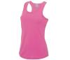Sport T-shirt roze dames zonder mouw te personaliseren te bedrukken tanktop