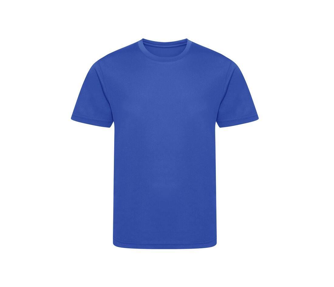 Sport t-shirt voor kids royal blauw te bedrukken