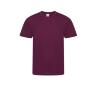 Sport T-shirt voor kinderen bordeaux korte mouw bedrukbaar personaliseren