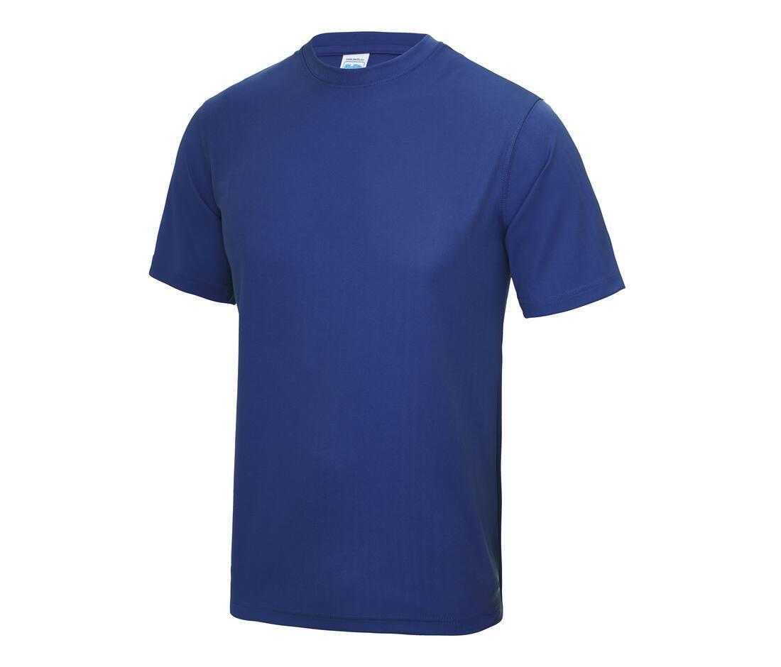 Sport T-shirt voor kinderen royal blauw korte mouw bedrukbaar personaliseren