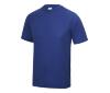 Sport T-shirt voor kinderen royal blauw korte mouw bedrukbaar personaliseren