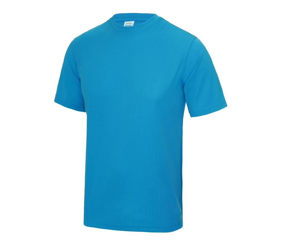 Sport T-shirt voor kinderen sapphire blauw korte mouw bedrukbaar personaliseren
