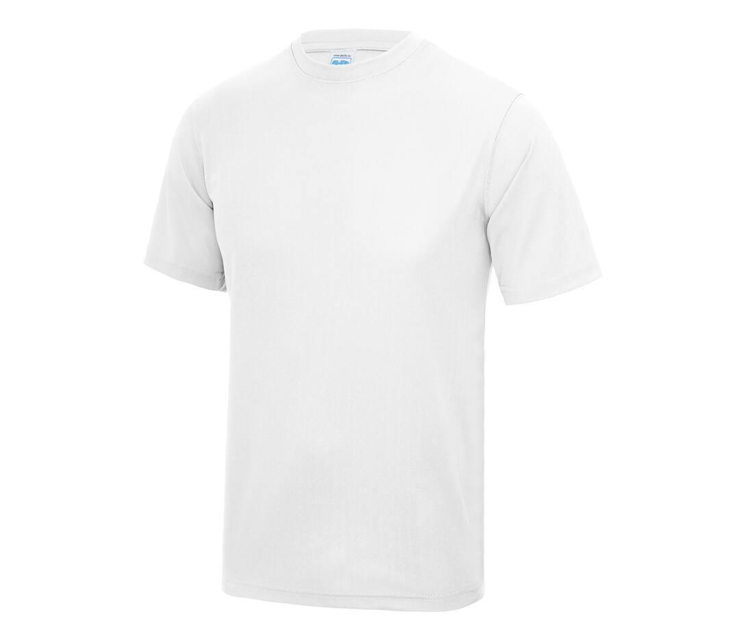 Sport T-shirt voor kinderen wit korte mouw bedrukbaar personaliseren