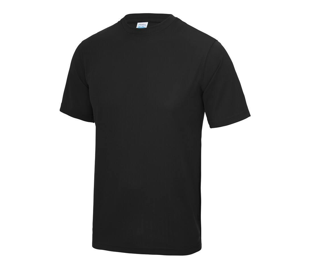 Sport T-shirt voor kinderen zwart  korte mouw bedrukbaar personaliseren