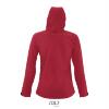 foto 2 Sportieve dames softshell met een capuchon peper rood