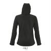 foto 2 Sportieve dames softshell met een capuchon zwart