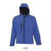foto 1 Sportieve heren softshell met een capuchon royal blauw