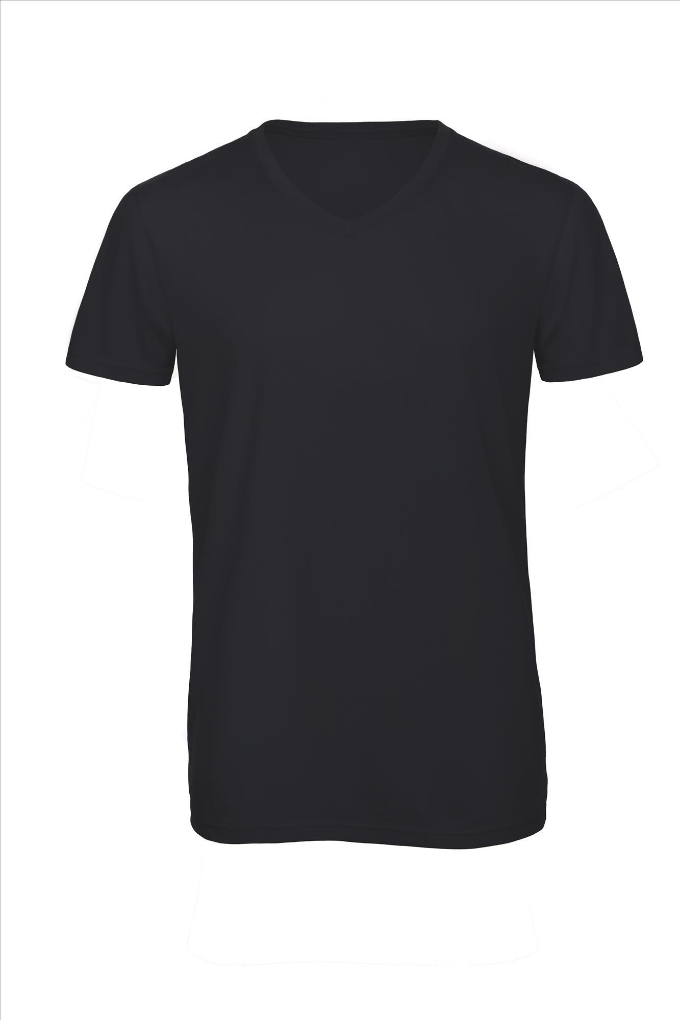 Superzacht T-shirt met V-hals korte mouw donkerblauw te personaliseren