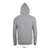 foto 2 Sweat jacket met hooded voor hem grijs melange personaliseer