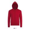 Sweat jacket met hooded voor hem rood personaliseer