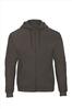 Sweat jacket voor mannen anthracite te personaliseren hoodie