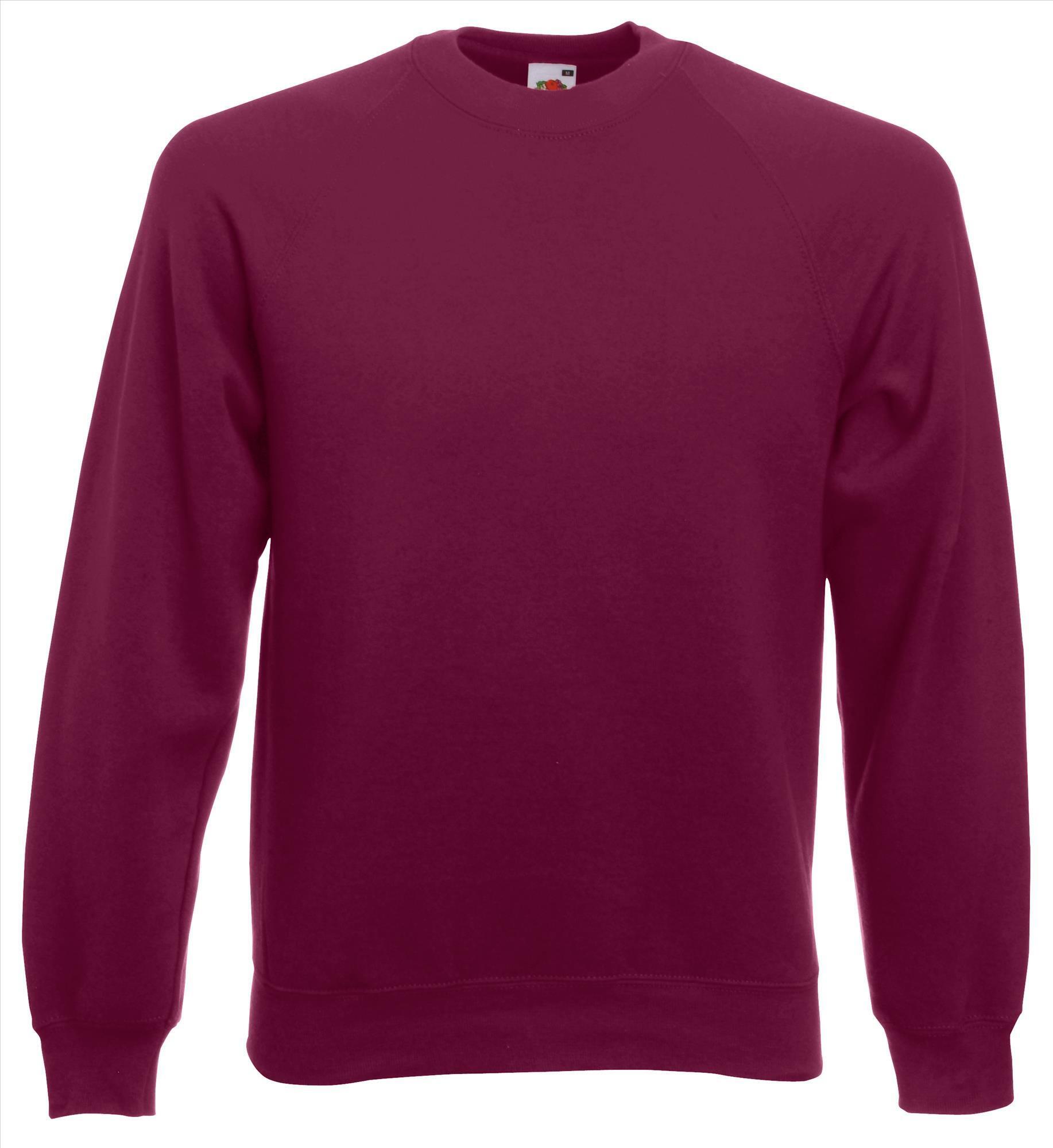 Sweater bordeaux voor mannen bedrukbaar te personaliseren sweatshirts