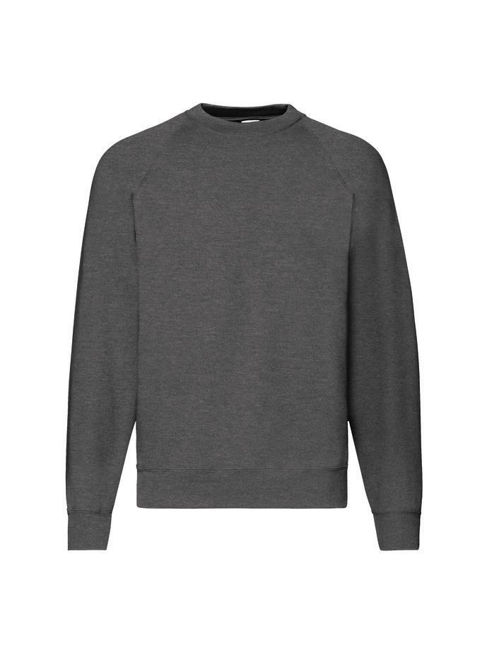 Sweater donker gemêleerd grijs voor mannen bedrukbaar te personaliseren sweatshirts