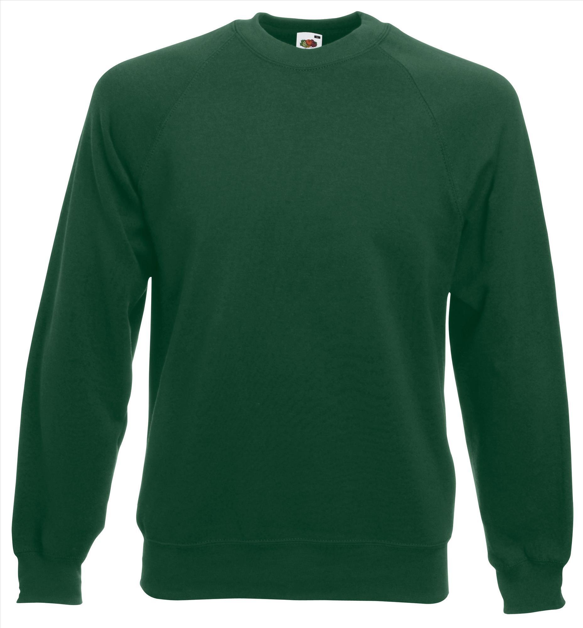 Sweater flessengroen voor mannen bedrukbaar te personaliseren sweatshirts