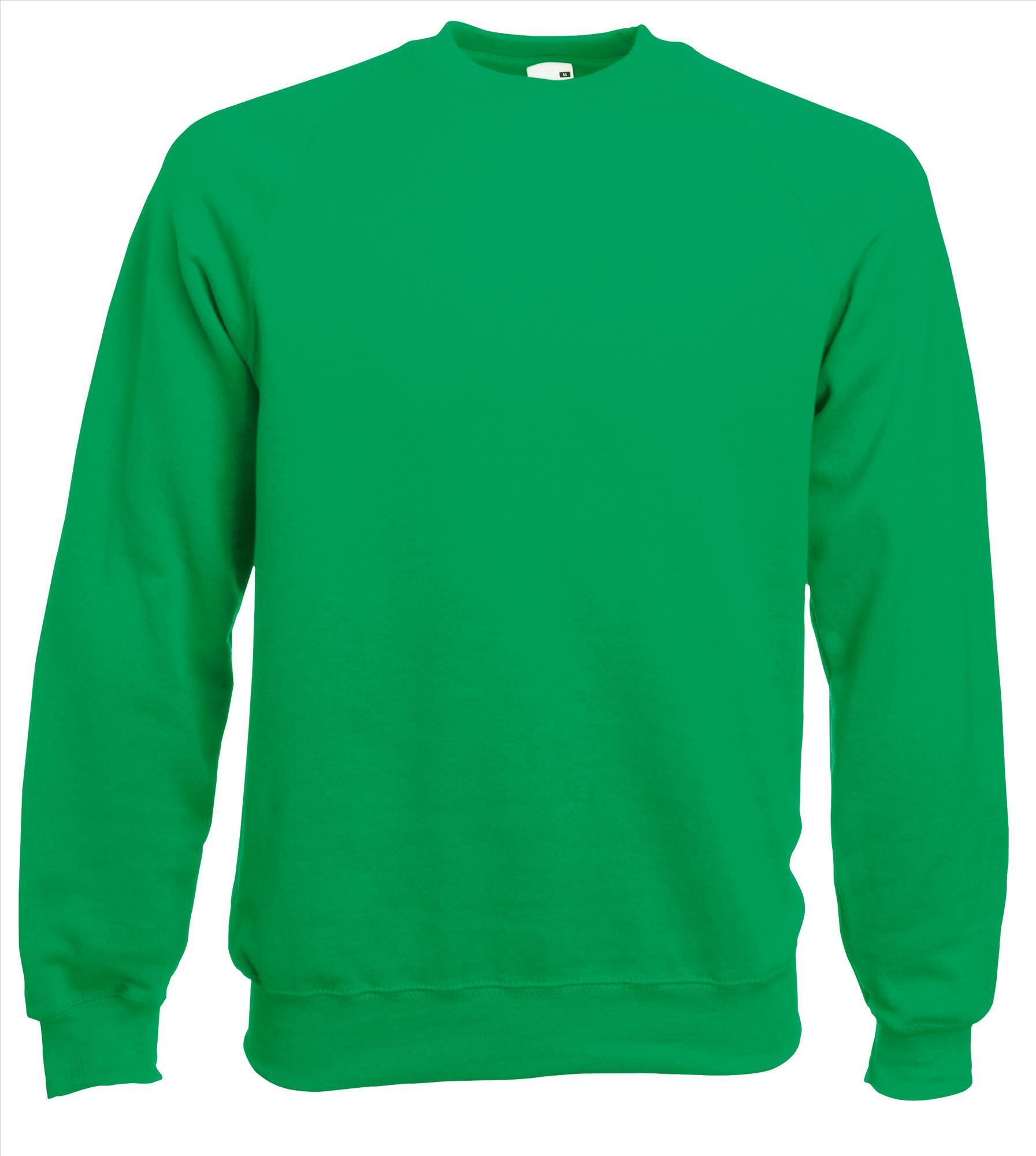 Sweater kermitgroen voor mannen bedrukbaar te personaliseren sweatshirts