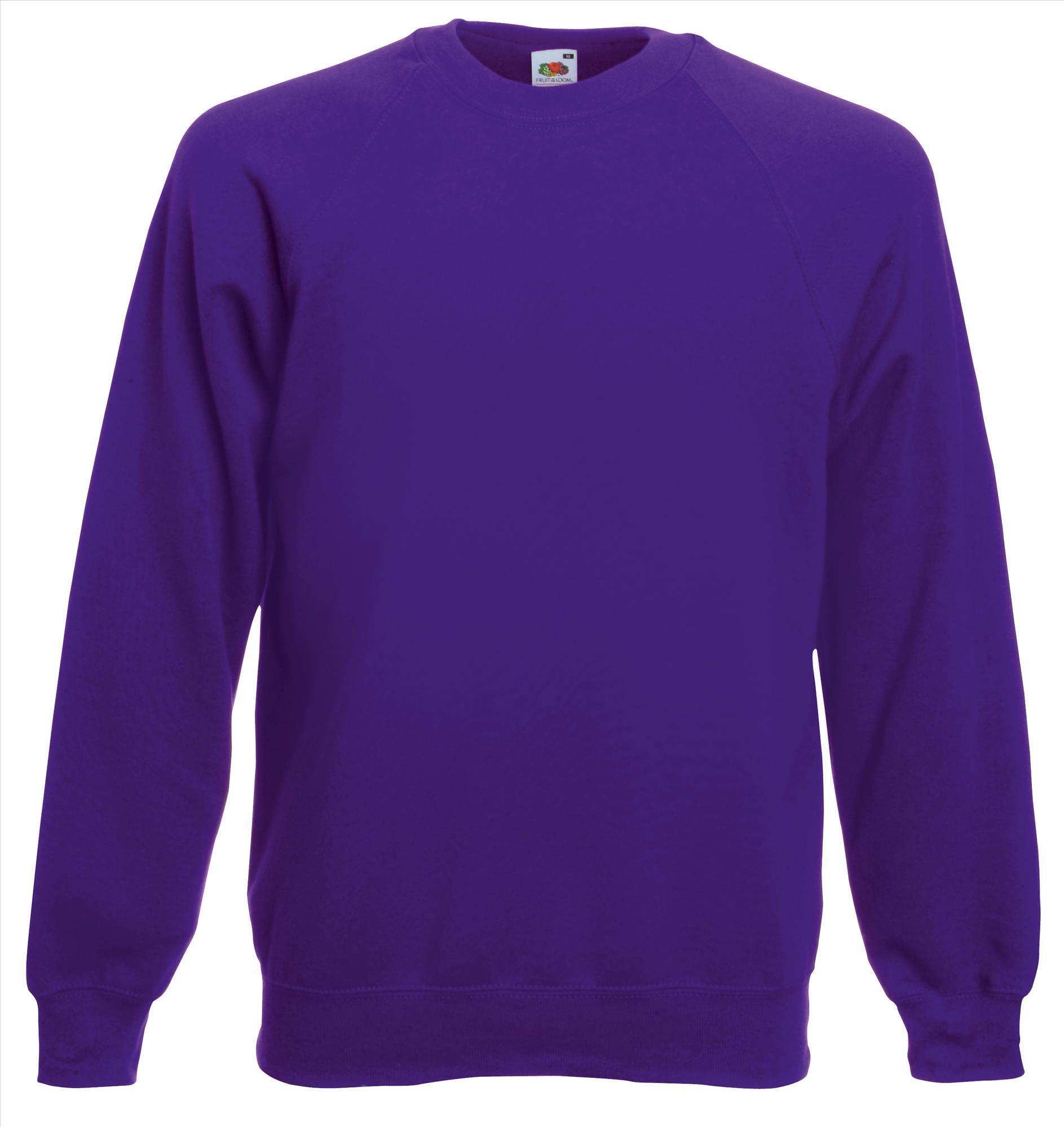 Sweater paars voor mannen bedrukbaar te personaliseren sweatshirts