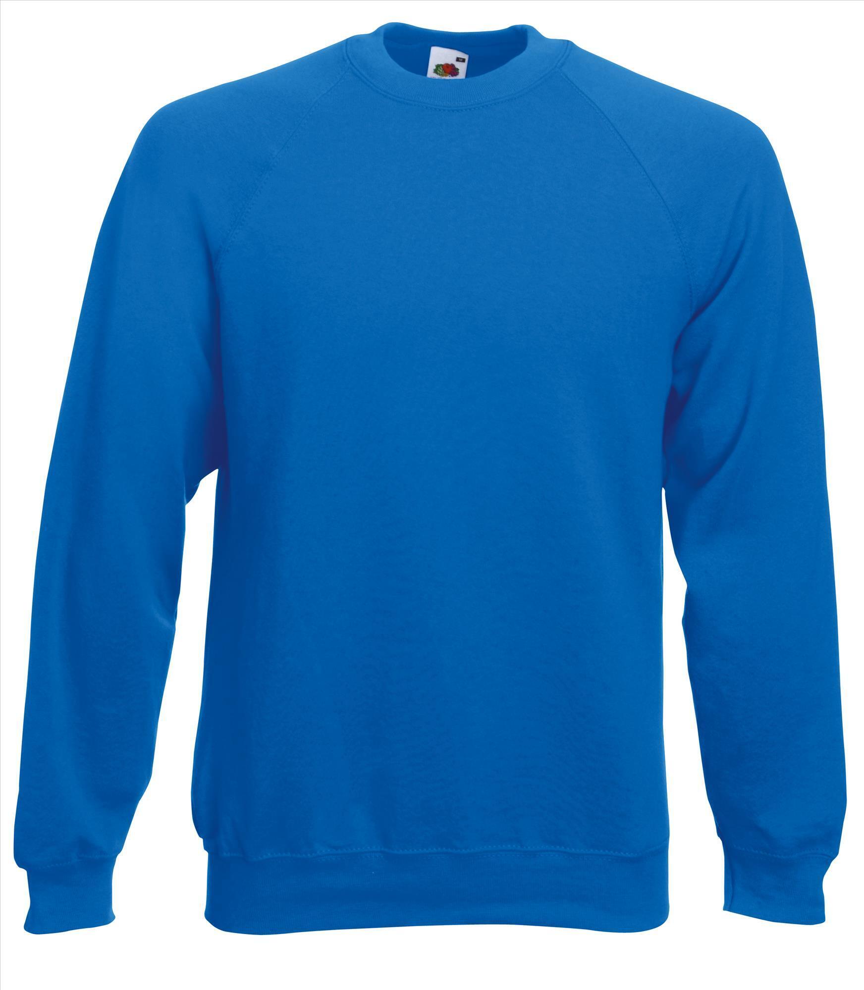 Sweater royal blauw voor mannen bedrukbaar te personaliseren sweatshirts