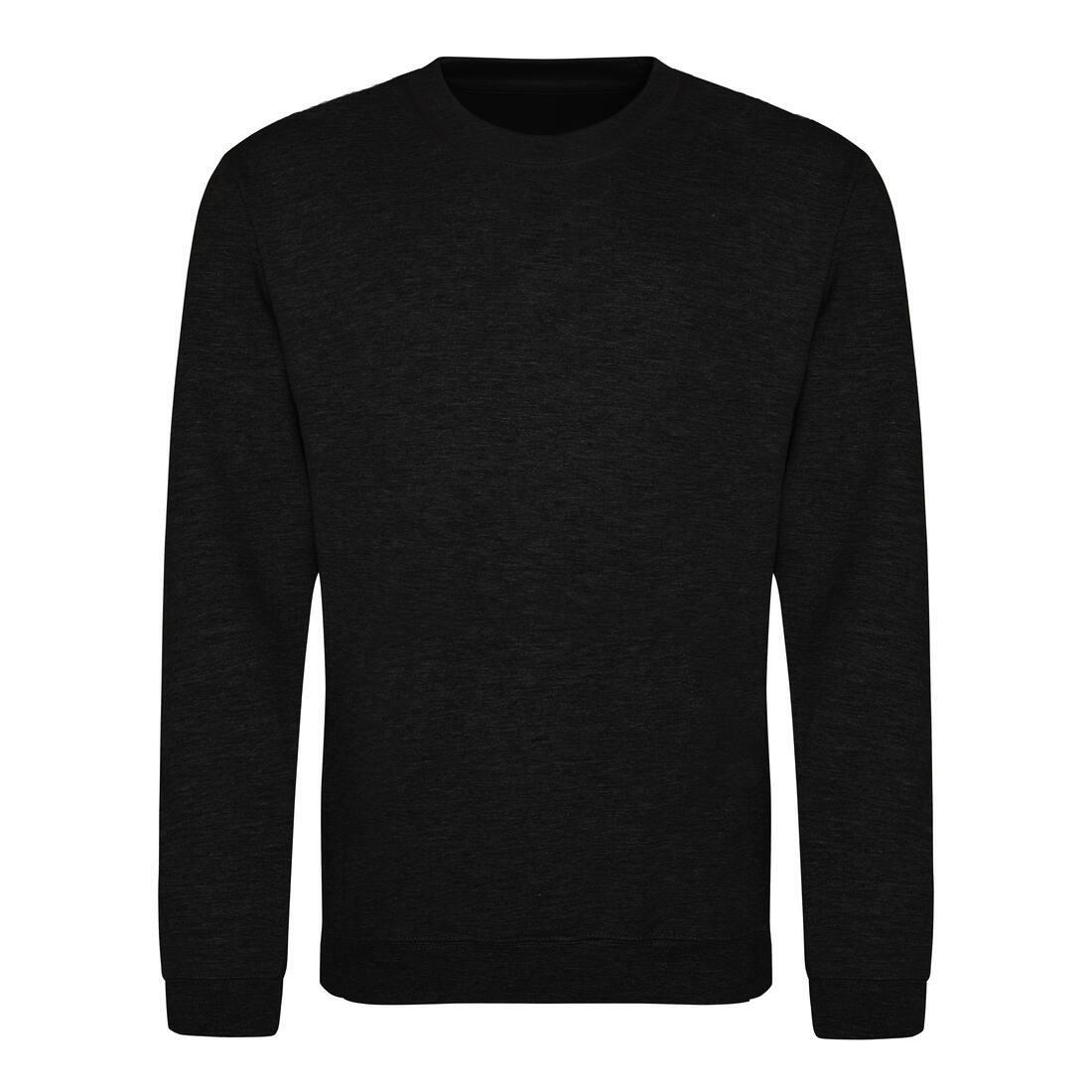 Sweater voor heren black smoke Just Hoods te personaliseren