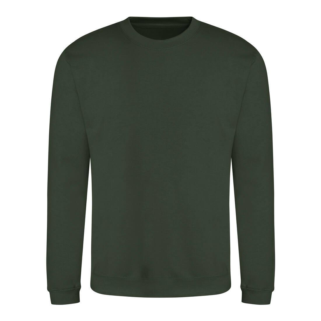 Sweater voor heren bos groen Just Hoods te personaliseren