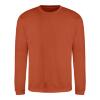 Sweater voor heren burnt orange Just Hoods te personaliseren