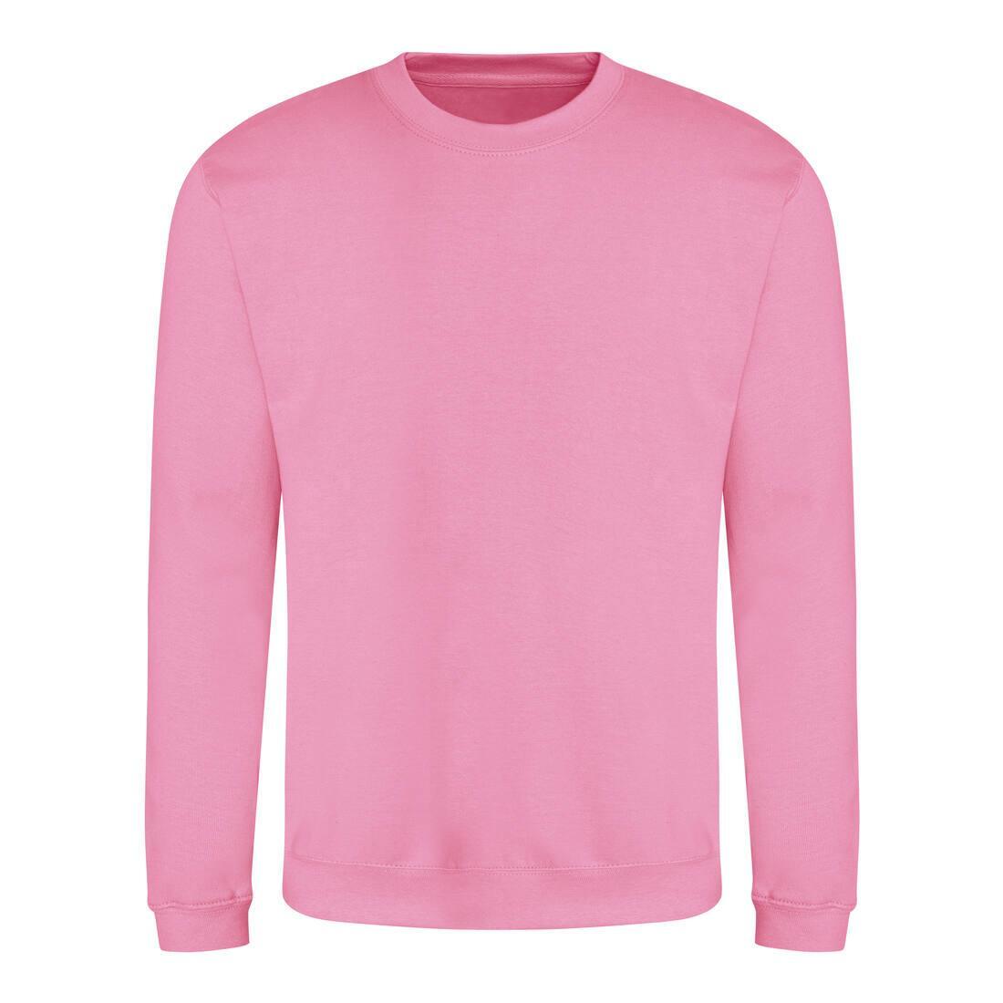 Sweater voor heren candyfloss pink Just Hoods te personaliseren