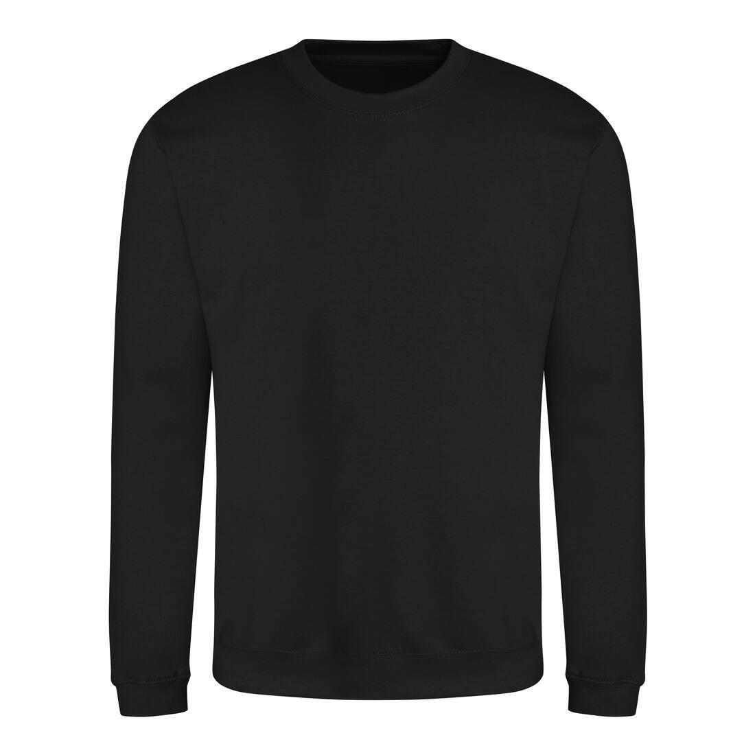 Sweater voor heren deep black Just Hoods te personaliseren