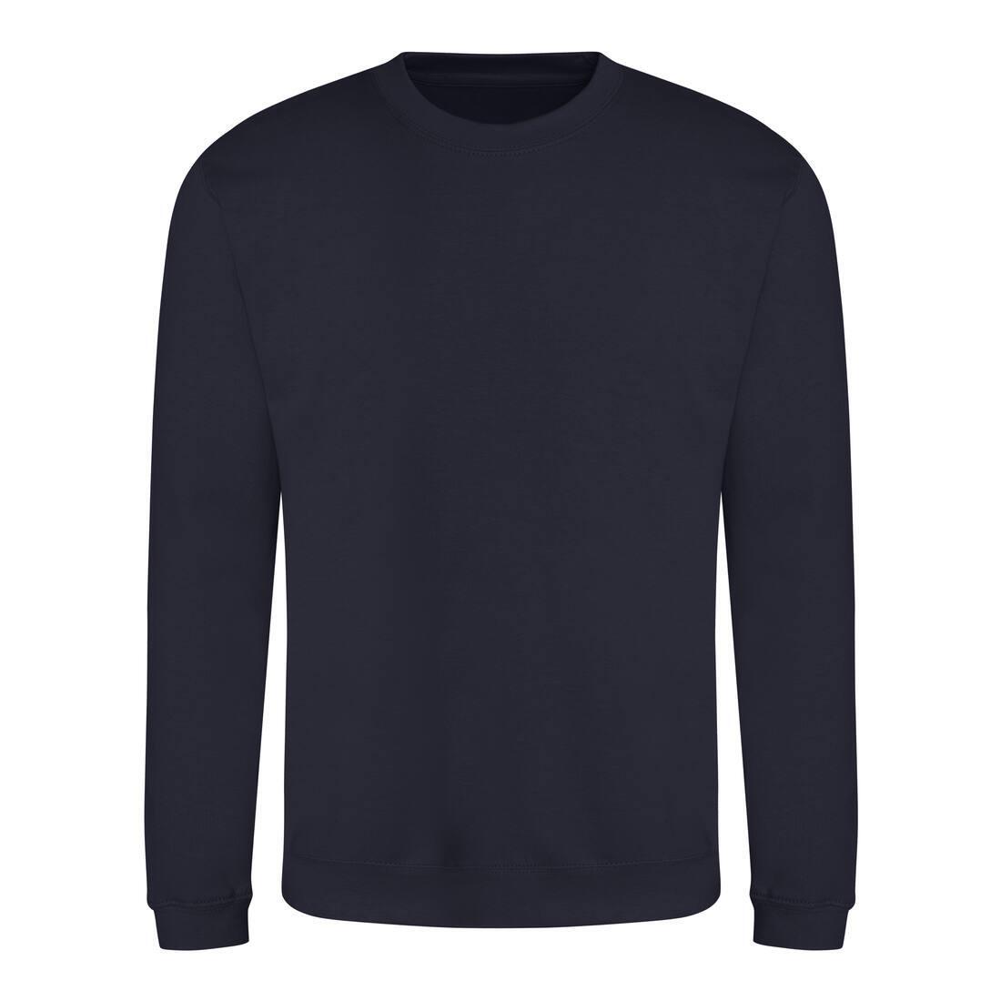 Sweater voor heren donkerblauw Just Hoods te personaliseren