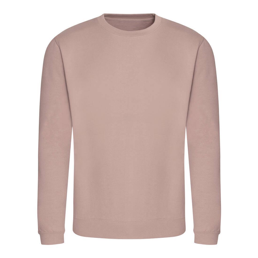 Sweater voor heren dusty roze Just Hoods te personaliseren