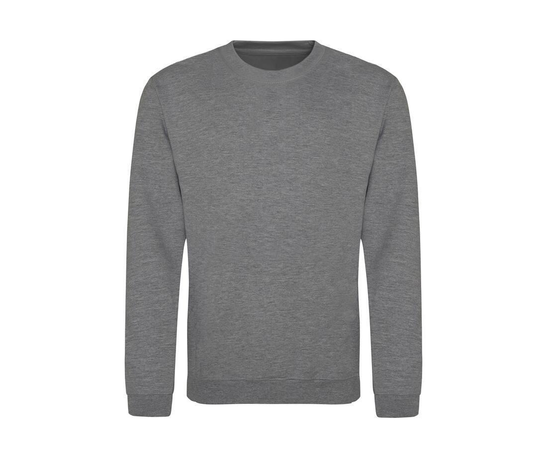 Sweater voor heren graphite heather Just Hoods te personaliseren