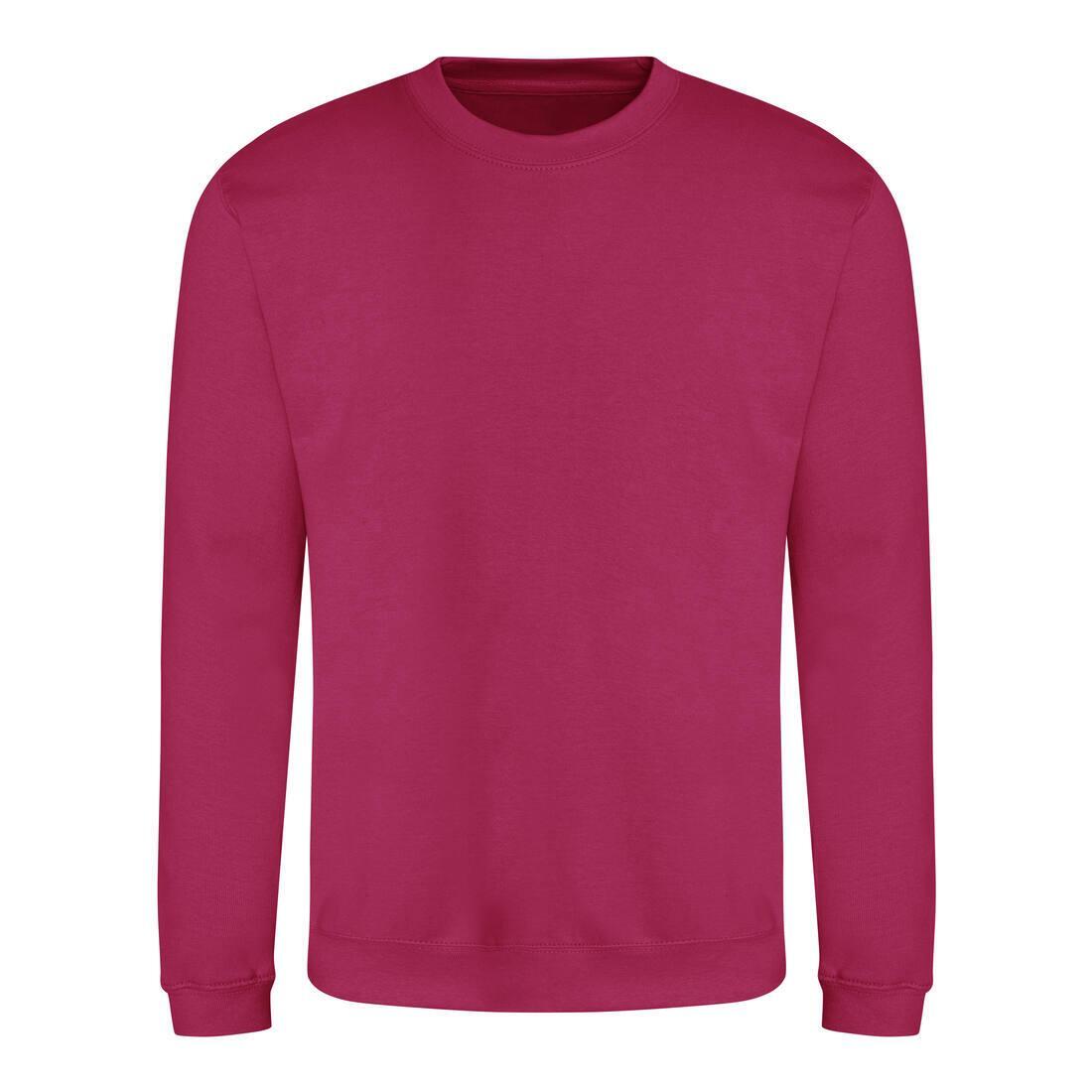 Sweater voor heren hot pink Just Hoods te personaliseren