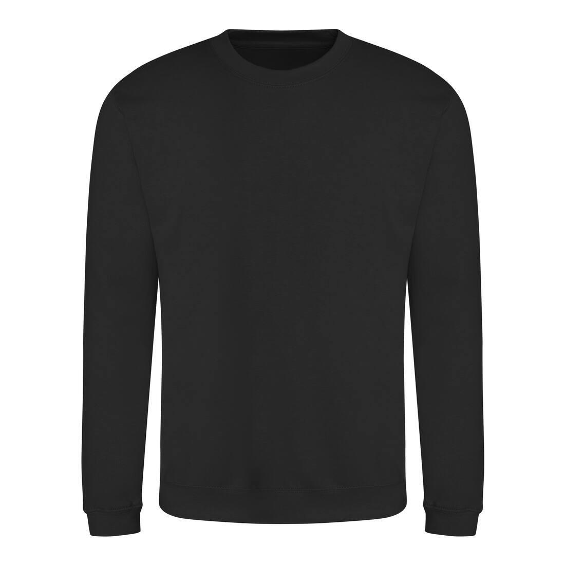 Sweater voor heren jet black Just Hoods te personaliseren