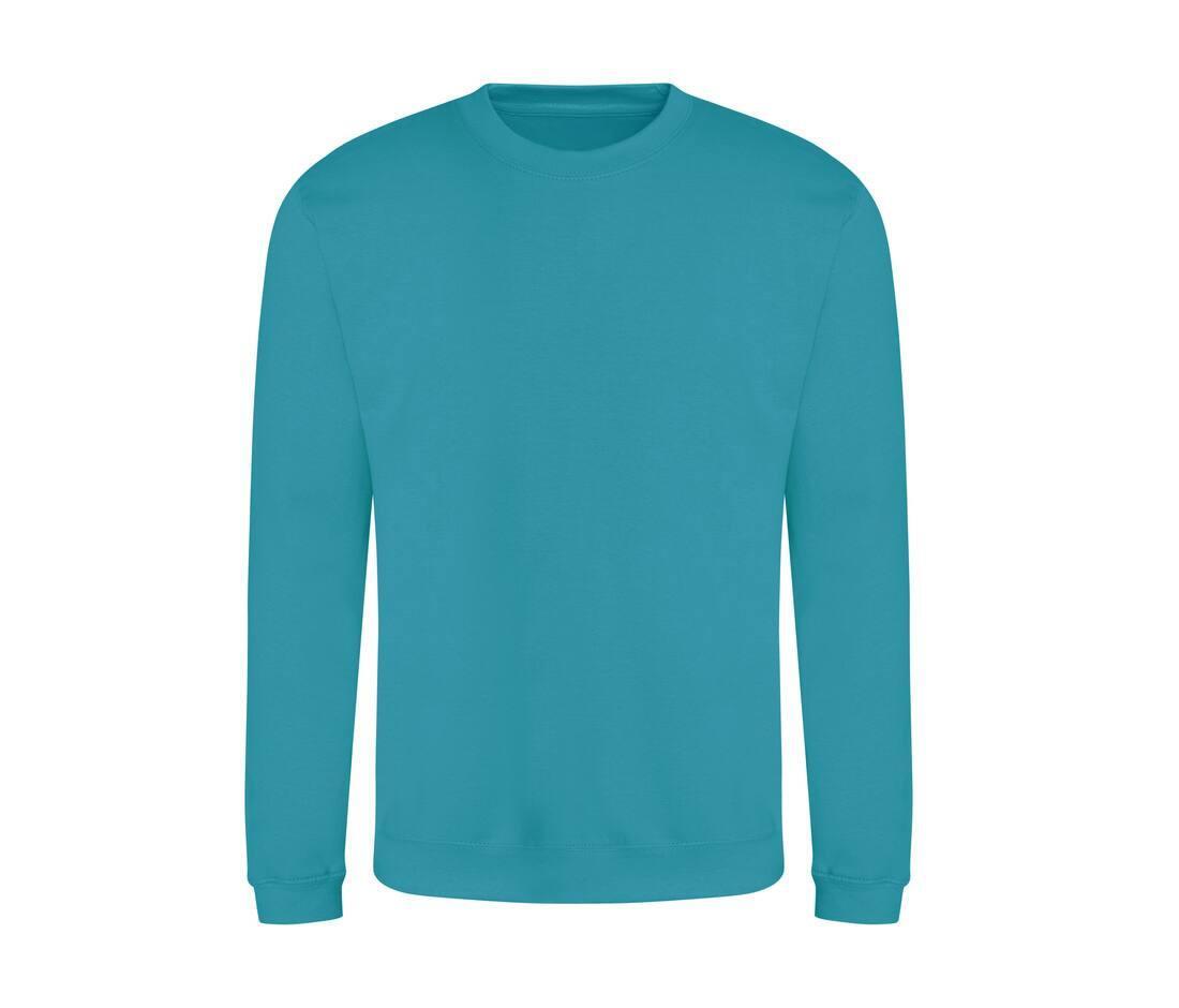 Sweater voor heren lagoon blauw merk Just Hoods te personaliseren
