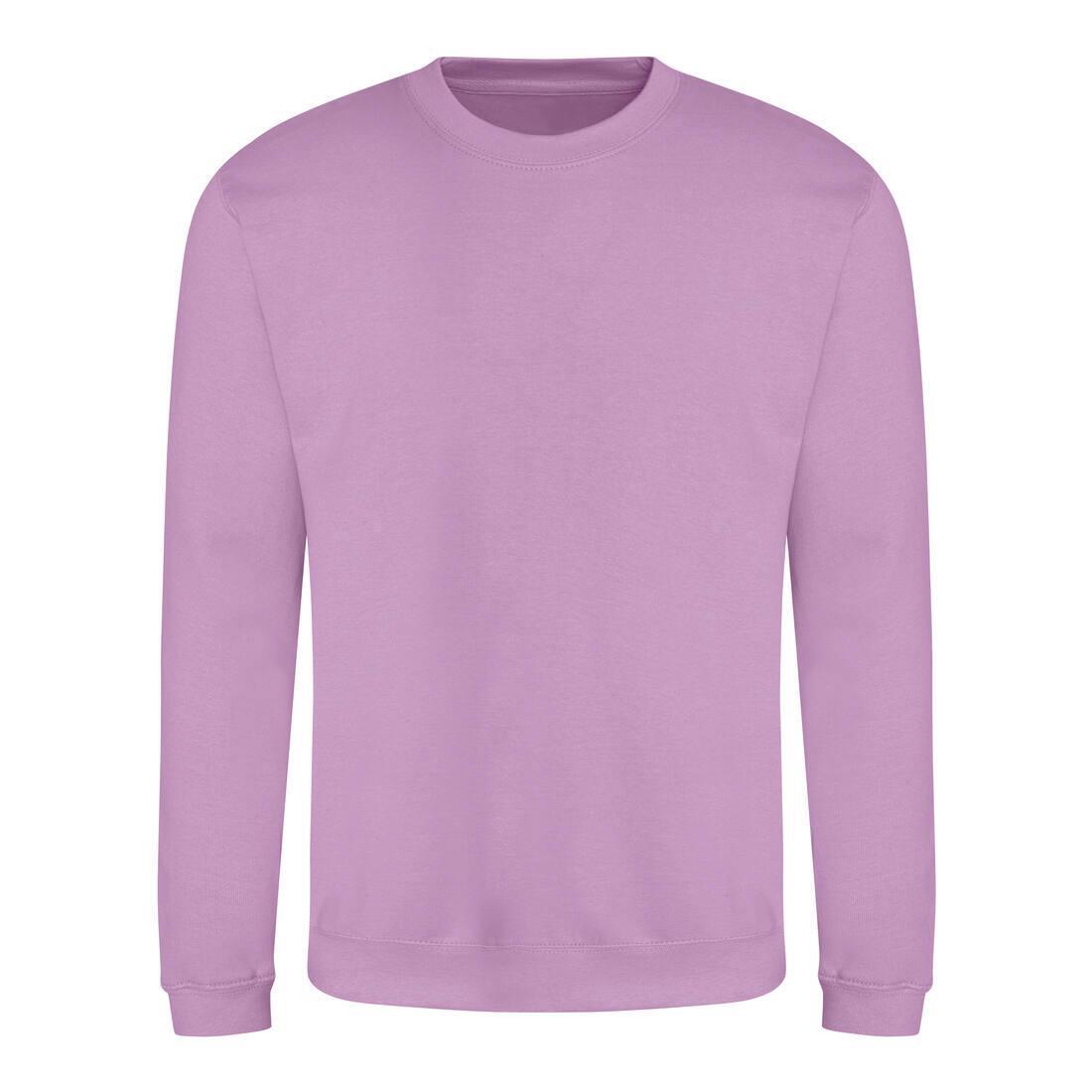 Sweater voor heren lavender Just Hoods te personaliseren