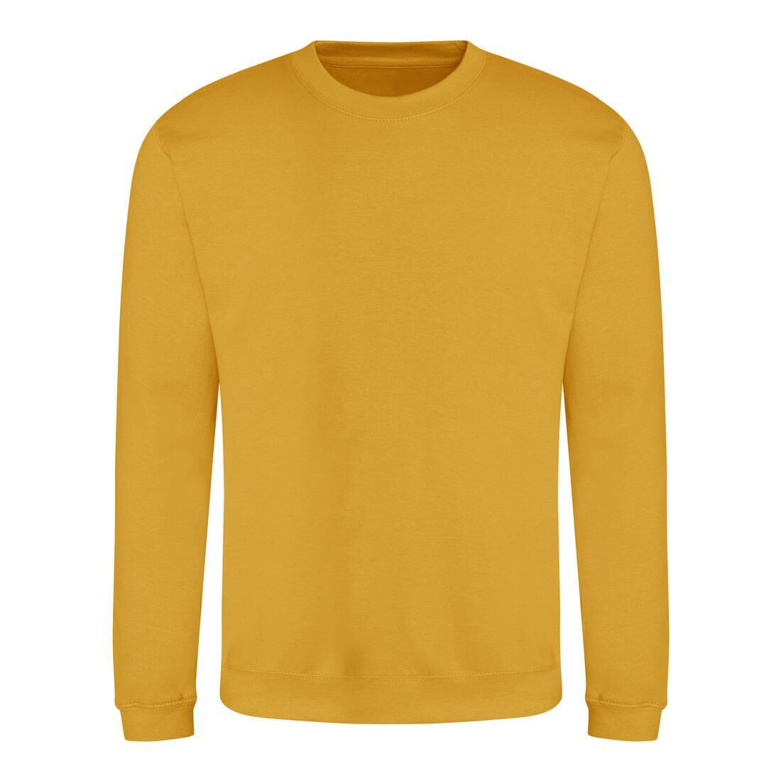 Sweater voor heren mustard Just Hoods te personaliseren