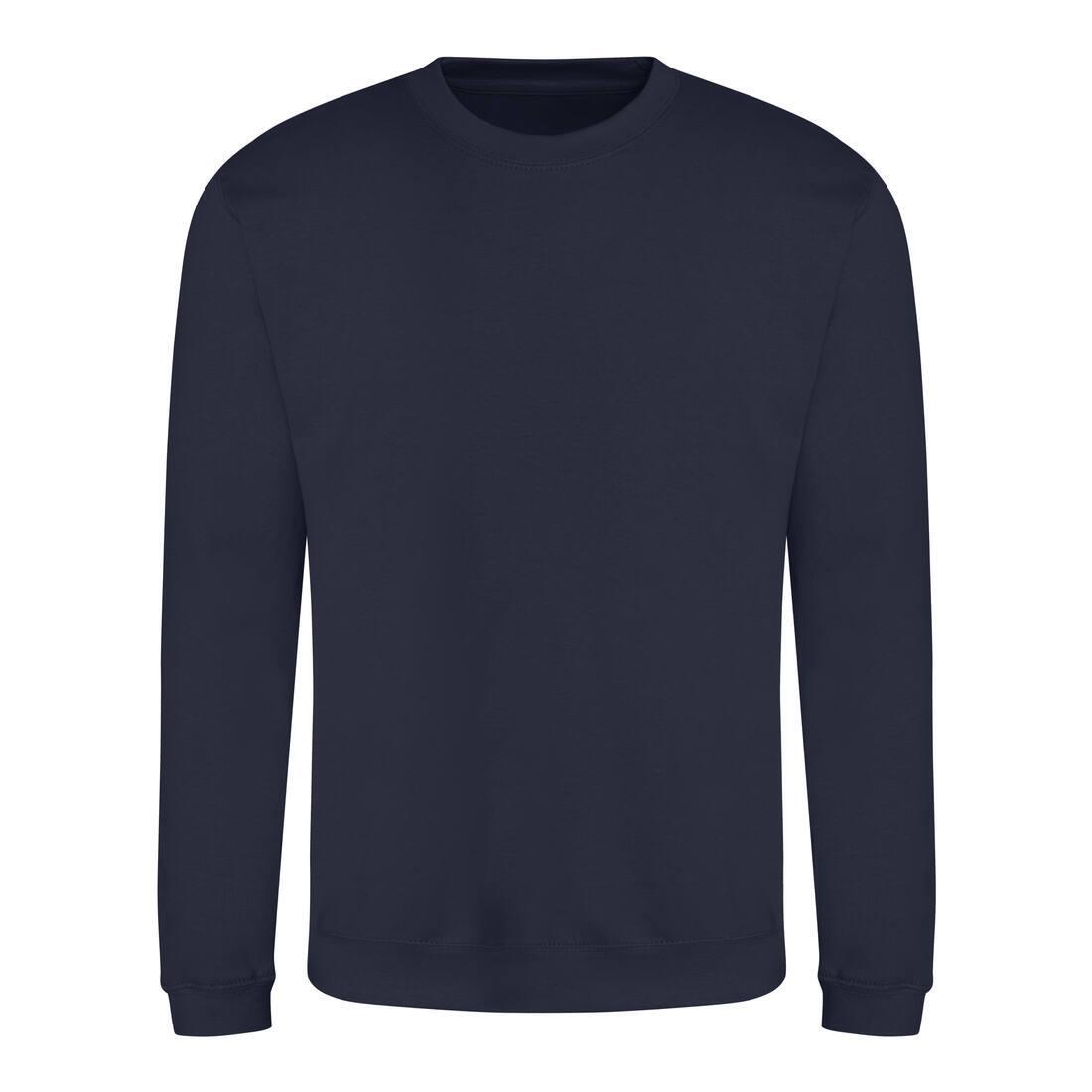 Sweater voor heren oxford navy Just Hoods te personaliseren