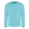 Sweater voor heren turquoise surf Just Hoods te personaliseren