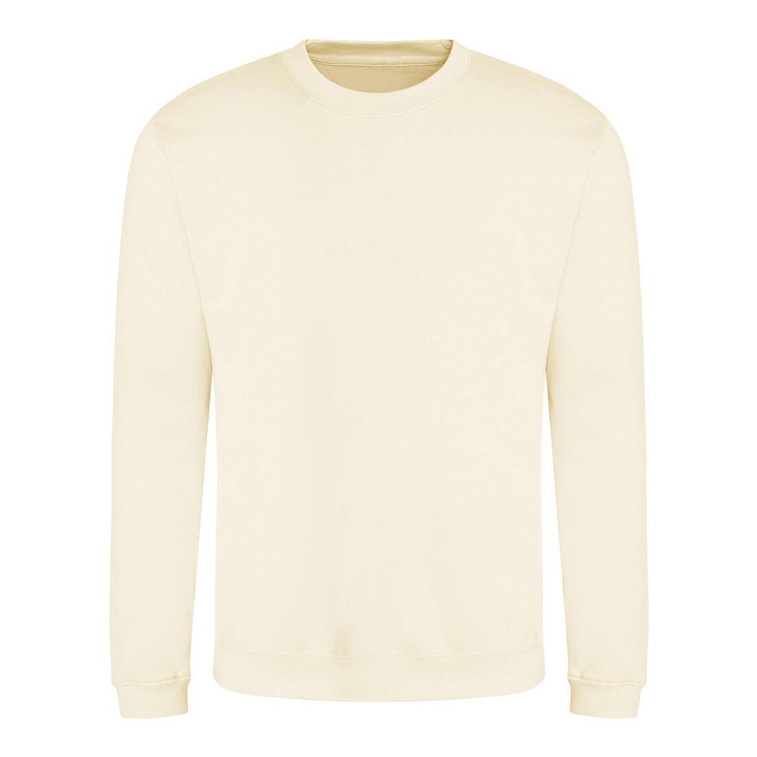 Sweater voor heren vanilla milkshake van kleur merk Just Hoods te personaliseren