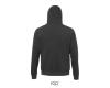 foto 2 Sweater voor mannen charcoal melange met capuchon