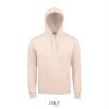 Sweater voor mannen pastel roze met capuchon