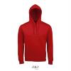 Sweater voor mannen rood met capuchon