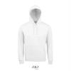 Sweater voor mannen wit met capuchon