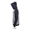 foto 3 Sweatshirt grijs melange met donkerblauw voor mannen Tweekleurig 