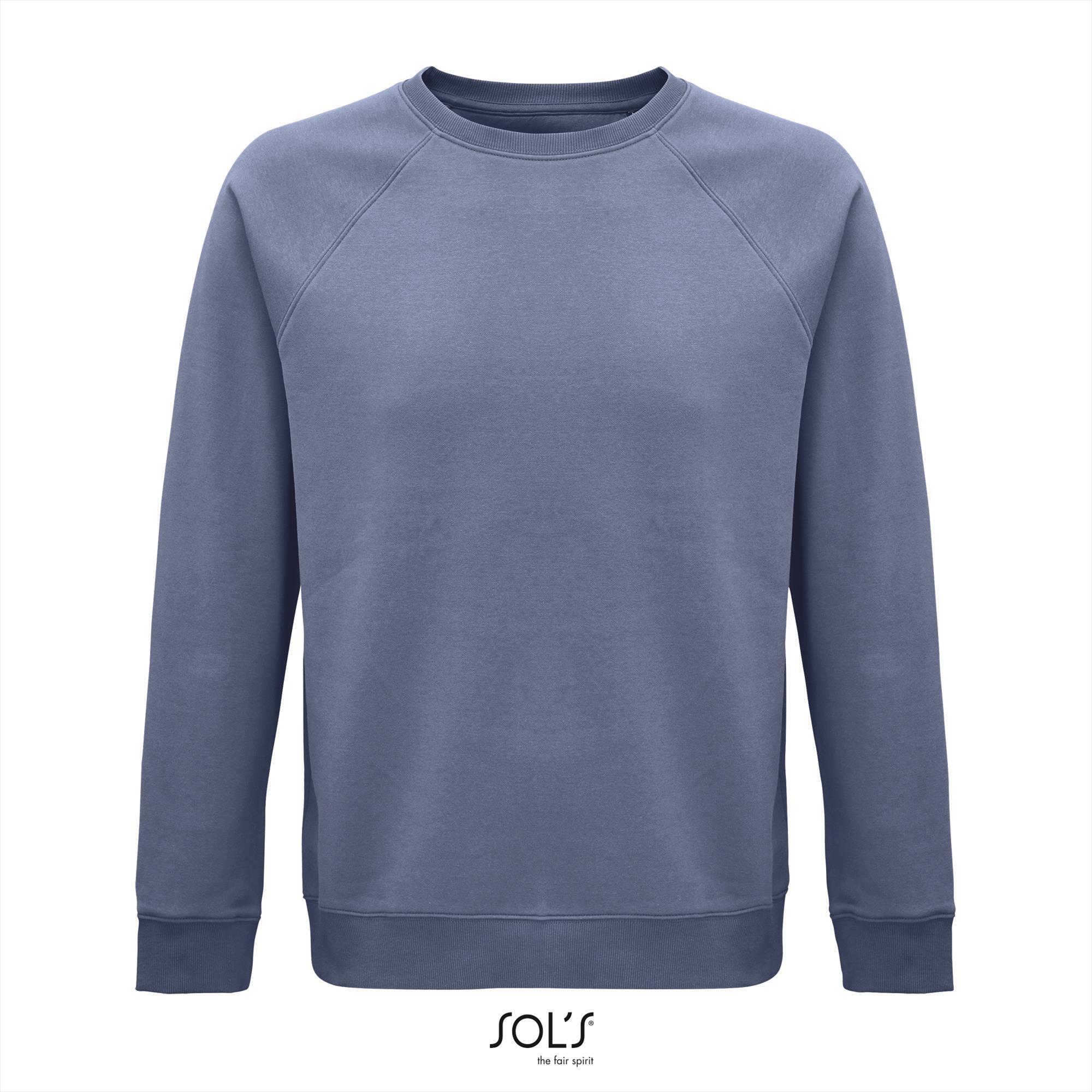 Sweatshirt heren blue Rondehals