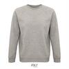 Sweatshirt heren grijs melange Rondehals