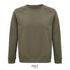 Sweatshirt heren khaki Rondehals