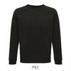 Sweatshirt heren zwart Rondehals