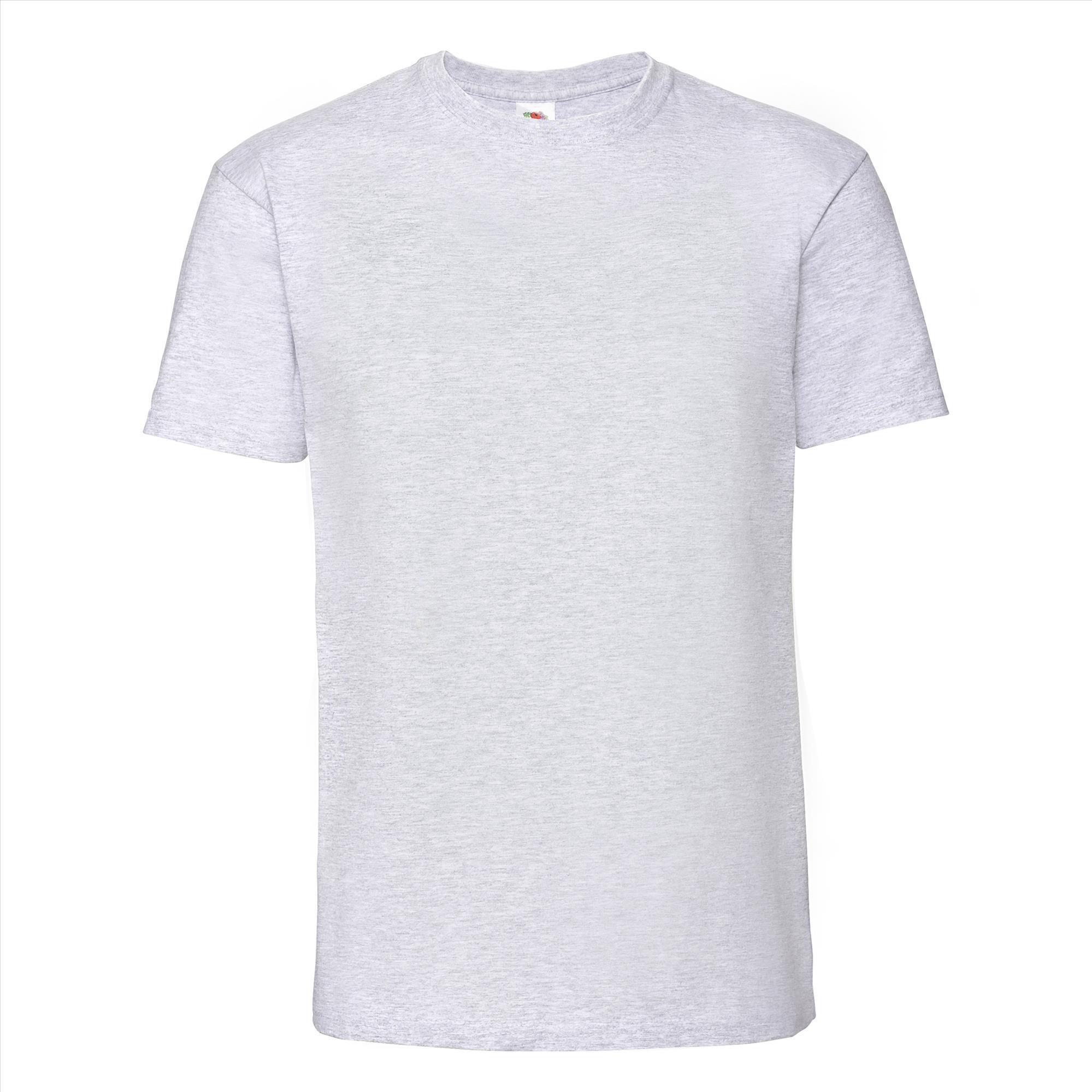 T-shirt asgrauw korte mouwen voor mannen bedrukbaar te personaliseren
