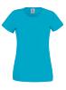 T-shirt azuur blauw voor dames te bedrukken te personaliseren