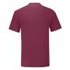 foto 2 T-shirt bordeaux ronde hals voor mannen perfect om te bedrukken personaliseren