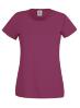 T-shirt bordeaux voor dames te bedrukken te personaliseren